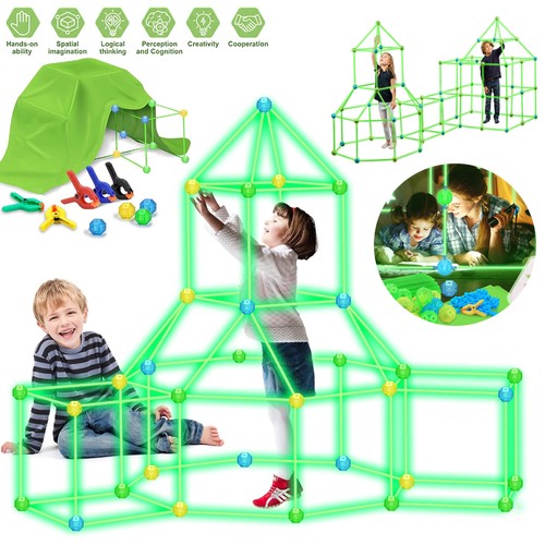 130pcs glow the dark fort - glow, in