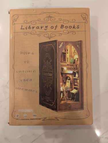 Diy library books - library, 3d